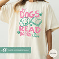 Pet Dogs Read Books Happy Dachshund Book Lover Tee Bookish Librarian Summer Dog Mom