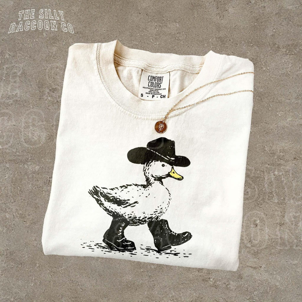 Vintage Cowboy Duck Western Southern Unisex