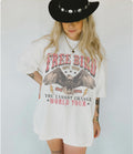 70s Rock Free Bird Comfort Colors Band Old School Band Retro Music Rock Band Tee