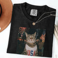 Patriotic Smoking Ca Vintage 4th July Tee Retro Usa Meme Independence Day America 250