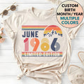 40th Birthday Retro 1986 Birthday 40 Years Bday Number Forties Bday Tee Wife Husband