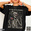 Anti Fascist July 4th Feminist Patriotic Comfort Colors Tee Liberal Fourth July Gothic America Protest Tee