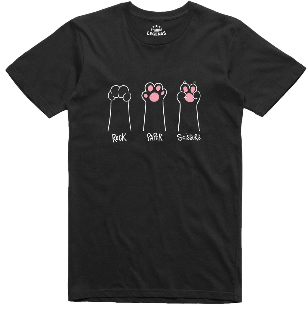 Cat Paws Rock Paper Scissors Tee Unisex