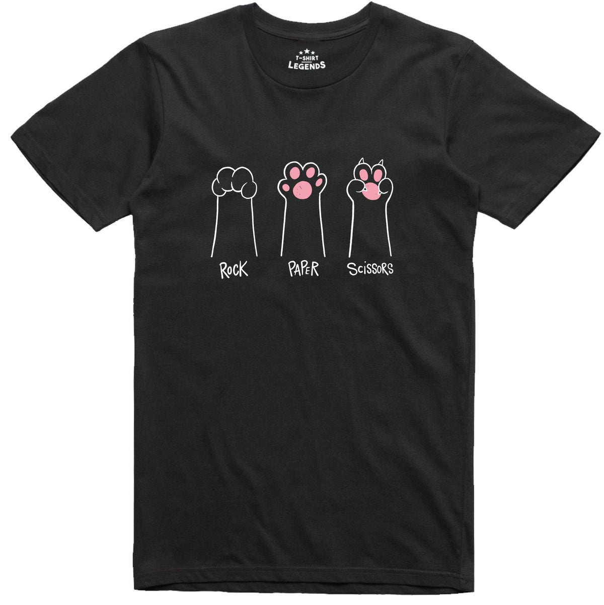 Cat Paws Rock Paper Scissors Tee Unisex