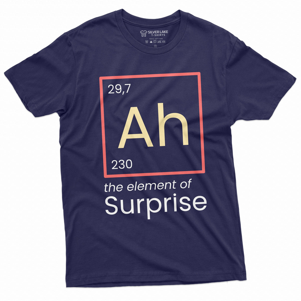 Ah Element Surprise Chemistry Chemist Periodic Table Birthday Tee Him Tee