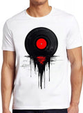 Melting Vinly Dripping Record Dj Music Tee 2446 Unisex