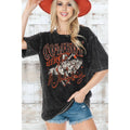 Cowboy Unisex Oversized Mineral Wash Graphic T-Shirt