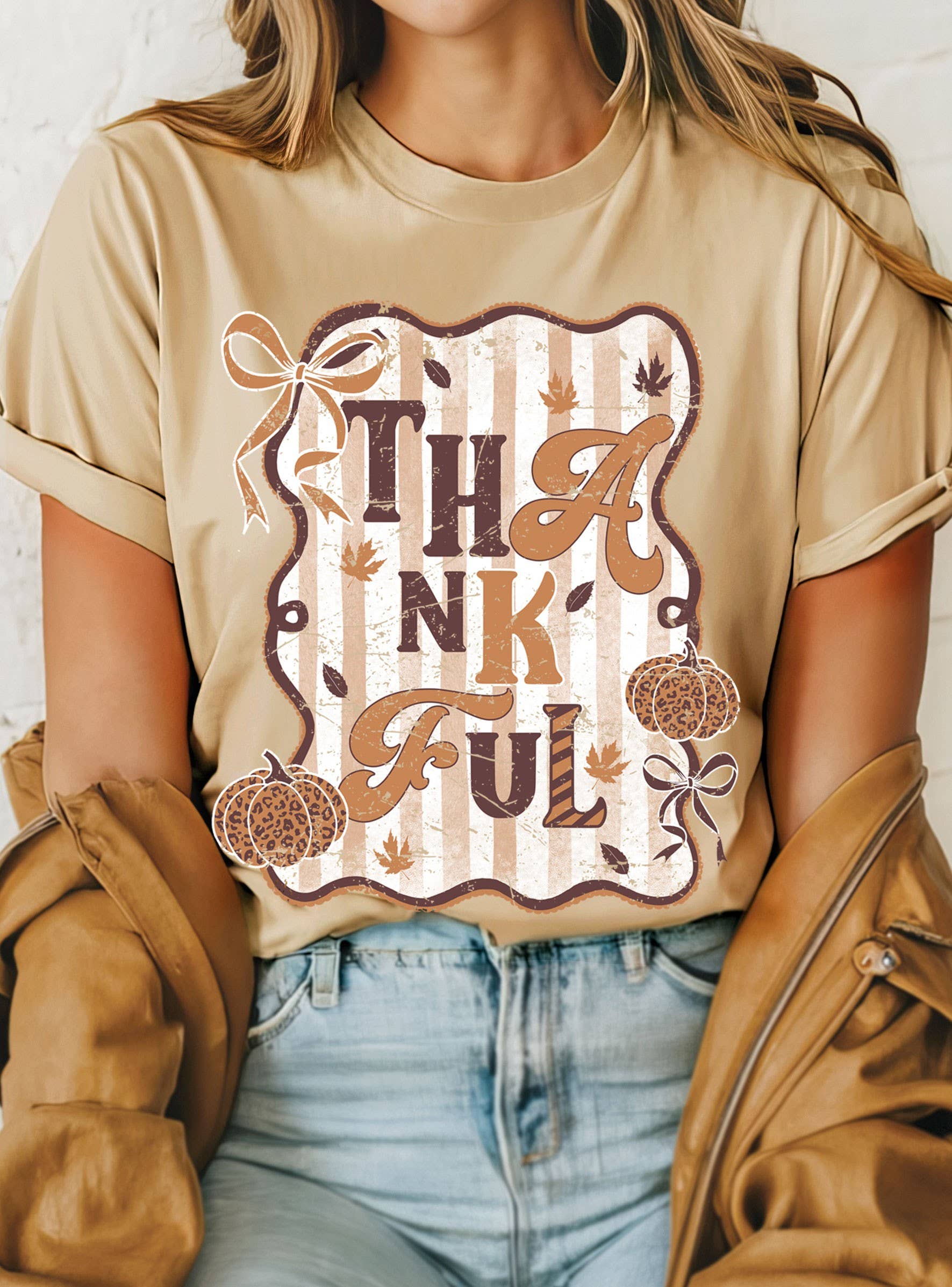 Thankful Pumpkin Graphic Tshirts
- Fall, Thanksgiving, Pumpk