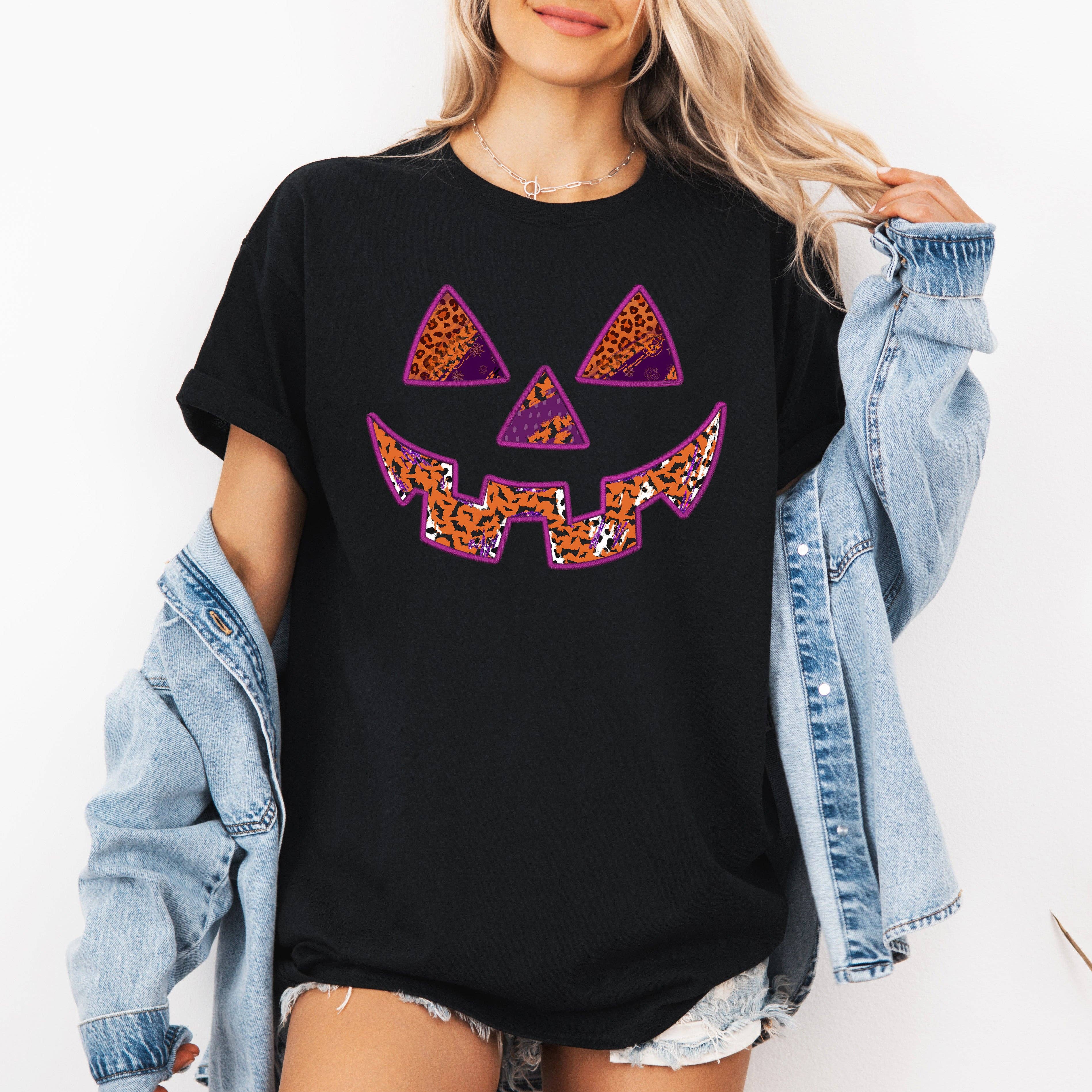 Colorful Jack-O-Lantern, Halloween, Retro, Vintage, Tshirt