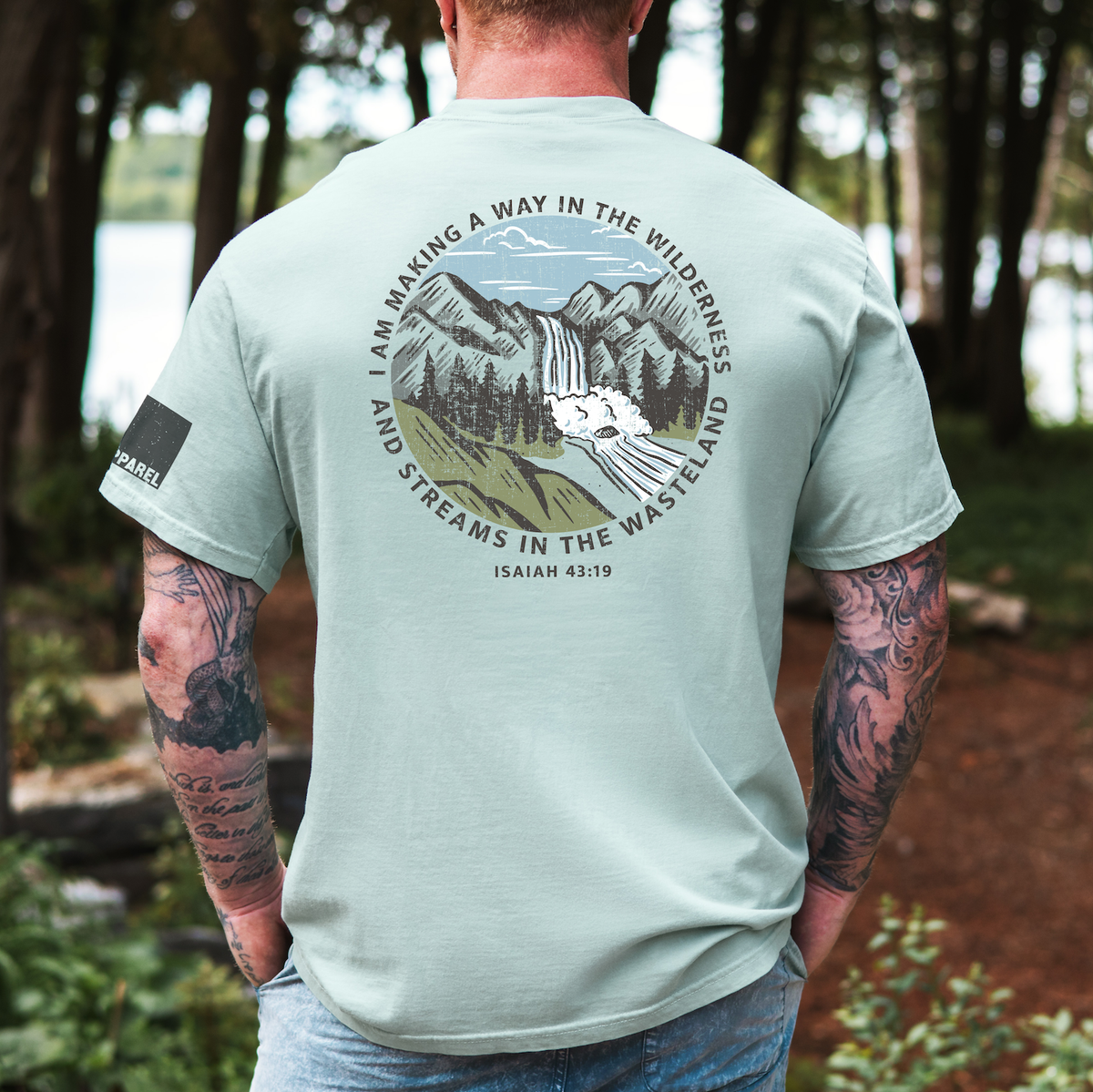 Streams in the Wasteland Christian Graphic Tee - Bay Unisex