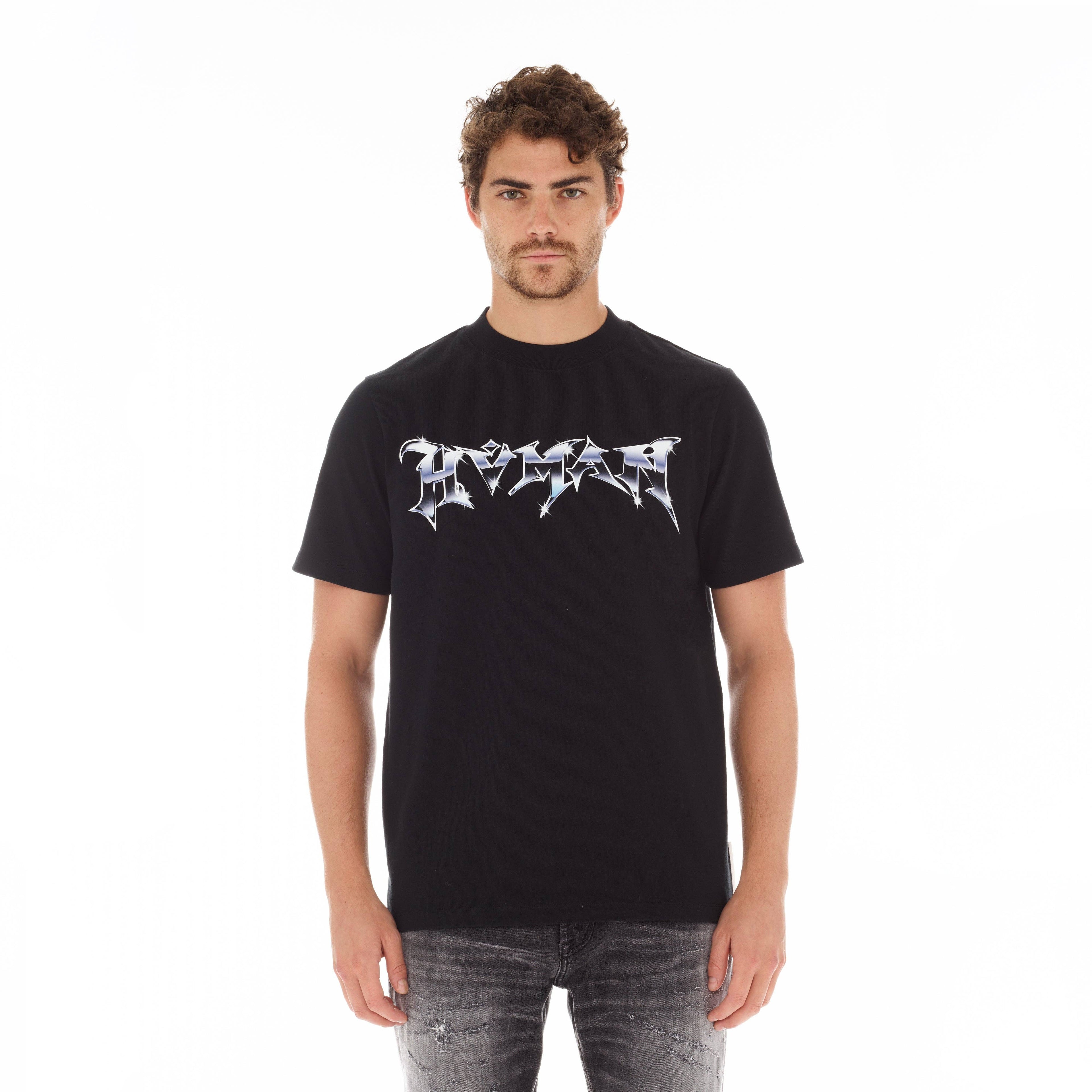 Novelty Tee "Chrome" in Black