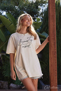 Beauty from Ashes Oversized Graphic Top