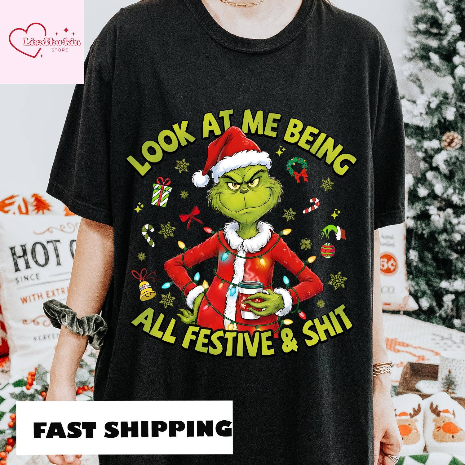 Merry Grinchmas 2025 Santa Tee Funny Christmas Shirt