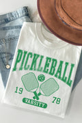 Women Pickleball Graphic Print Short Sleeve Top