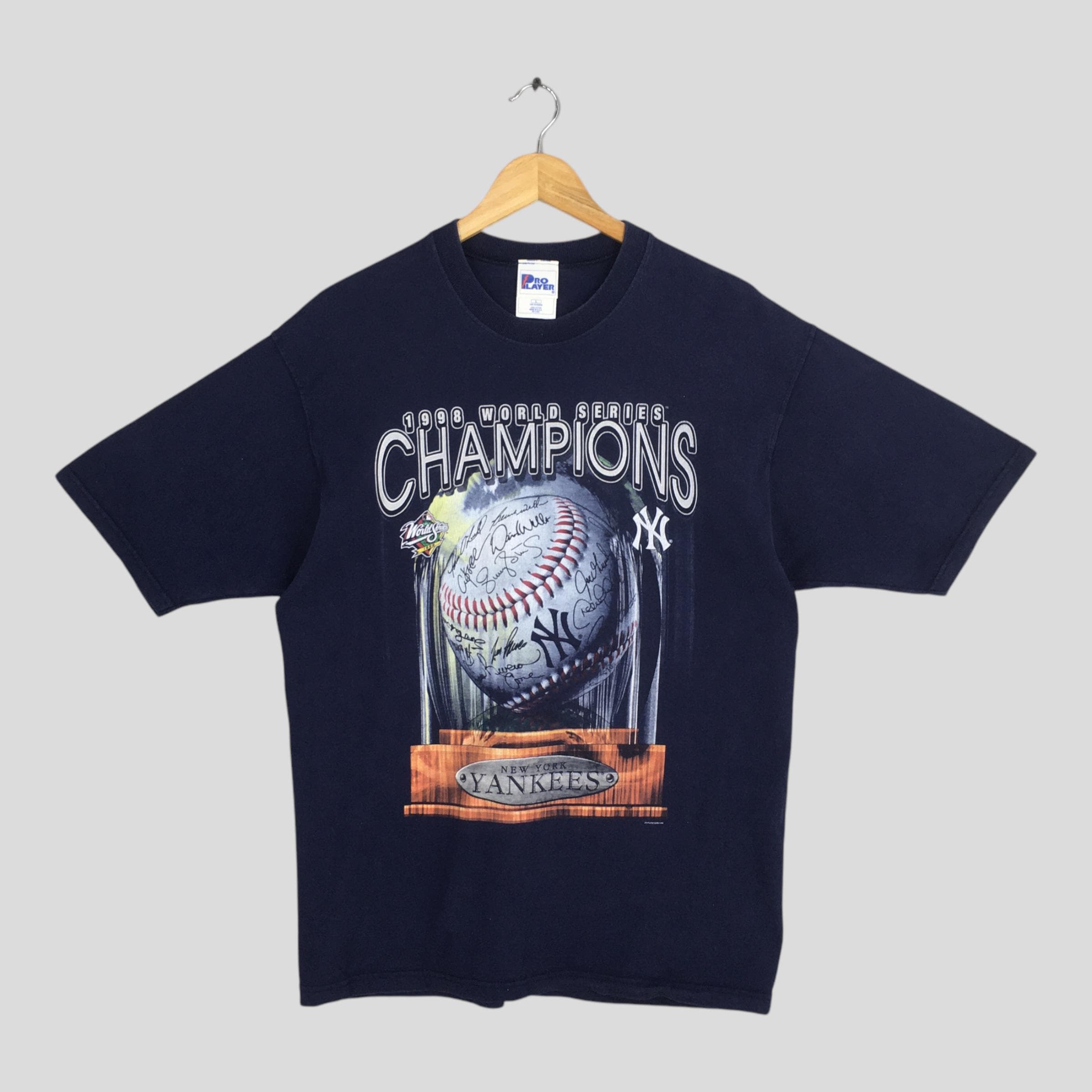 New York Yankees Mlb Blue T Shirt Large