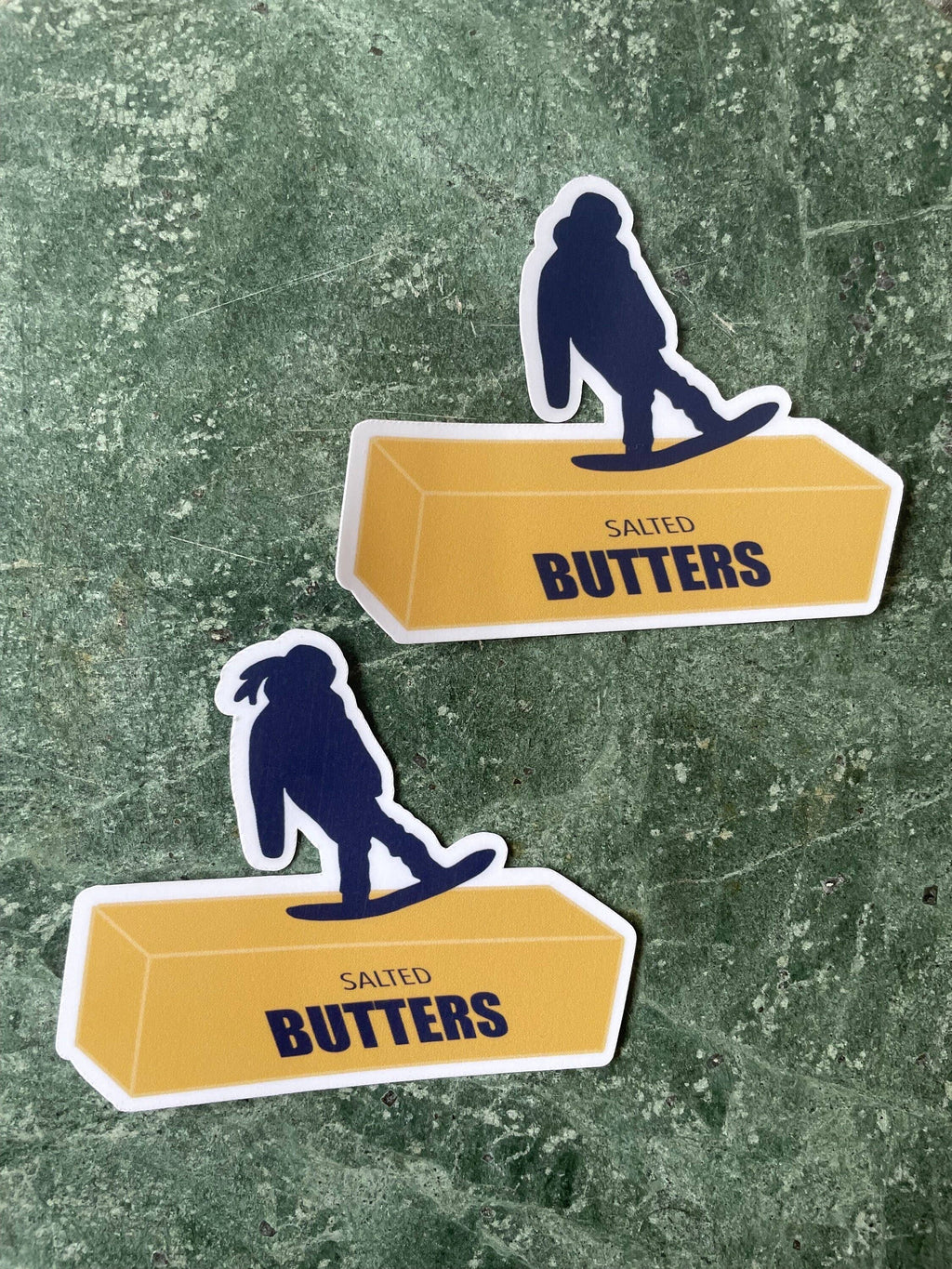 Pun Die-Cut Snowboarding Sticker Unisex