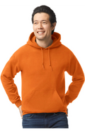 Custom Designed - Hoodie Sweatshirt (High Viz Safety Orange) Adult, Gildan, Heavy Blend 50/50 Fleece