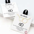 Gold-Dipped Mom&Daughter Necklace