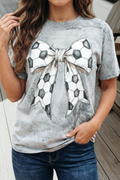 Colorblast Soccer Bow Graphic T-Shirt (S-Xl)
