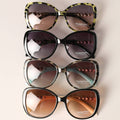 Oversized Square Rhinestones Frame Sunglasses