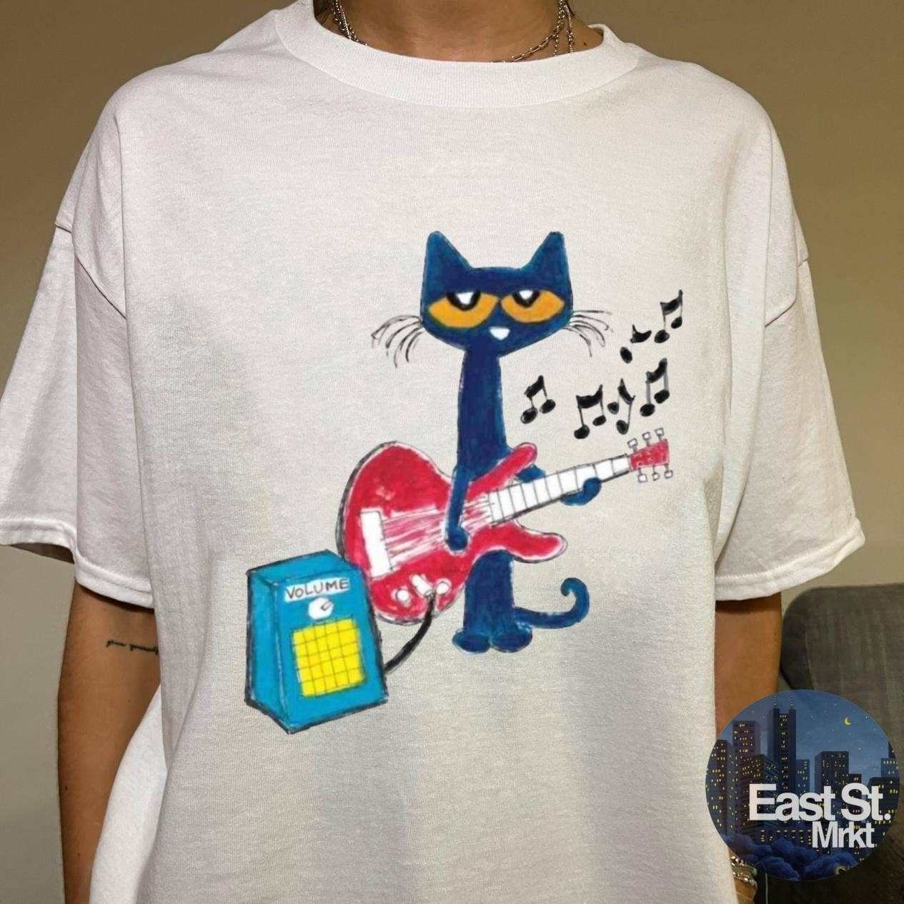 Pete the Cat Groovy Tunes Vintage Tee