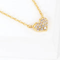 Cz Gold-Dipped Heart Necklace