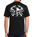 Men's Born Salty Skull Crab Short Sleeve Black Cotton Unisex