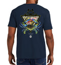 Men's Maryland Blue Crab Short Sleeve Garment Dyed True Navy Pocket T-Shirt