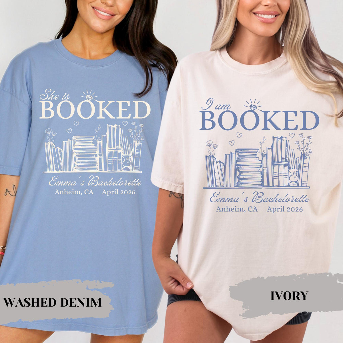 Book Lover Bachelorette Party Custom Bookish Bride Reading Bride Bridesmaid Proposal Bookworm Bridal Shower Tee