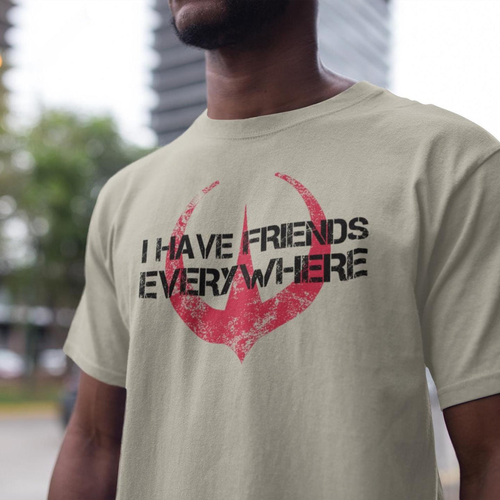 Friends Everywhere Jersey Tee Andor Inspired Short Sleeve Friends Minimalist Tee