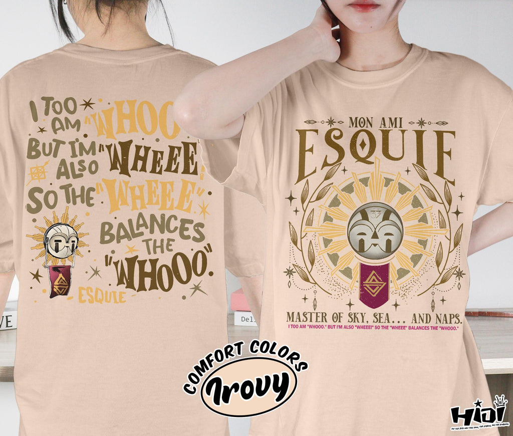Esquie Clair Obscur Expedition 33 Comfort Colors Game Tee Expedition 33 Double Sided Esquie Gamer Tee