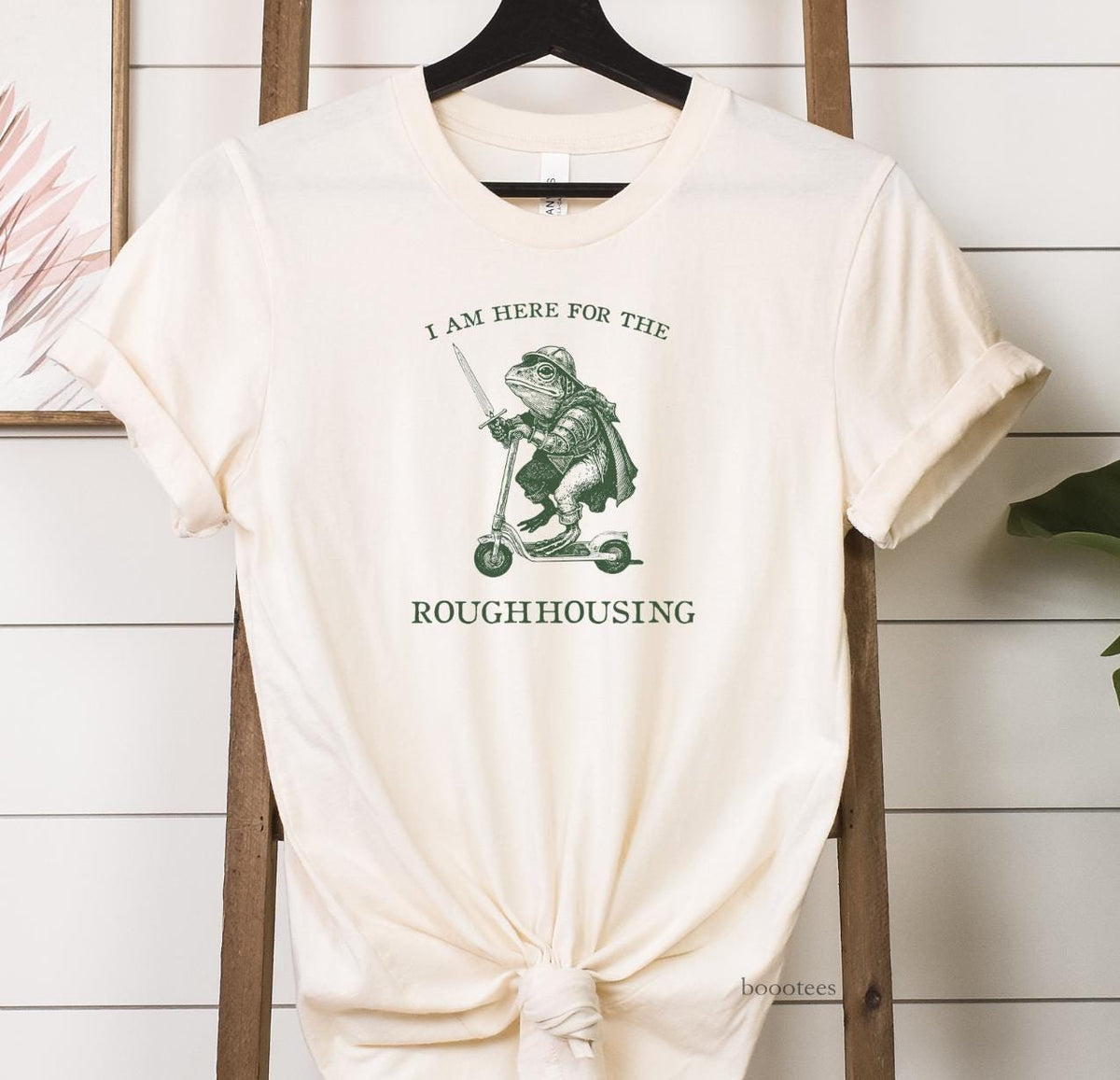 Frog Am Here Roughhousing Tee Tees Weird Weirdcore Meme Scooter