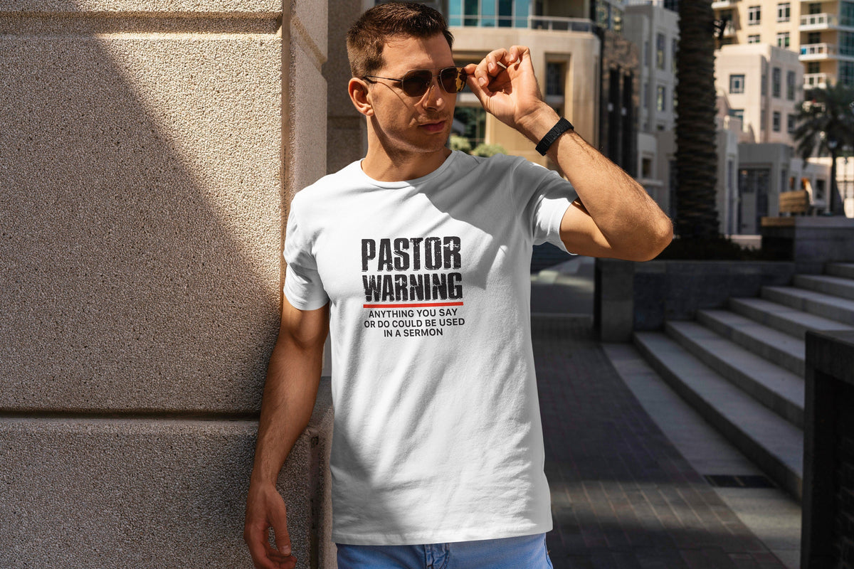 Pastor Warning Delight Tee Church Pastor Birthday Attire