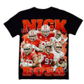 Nick Bosa Retro 90s Vintage Bootleg Football Tee Design