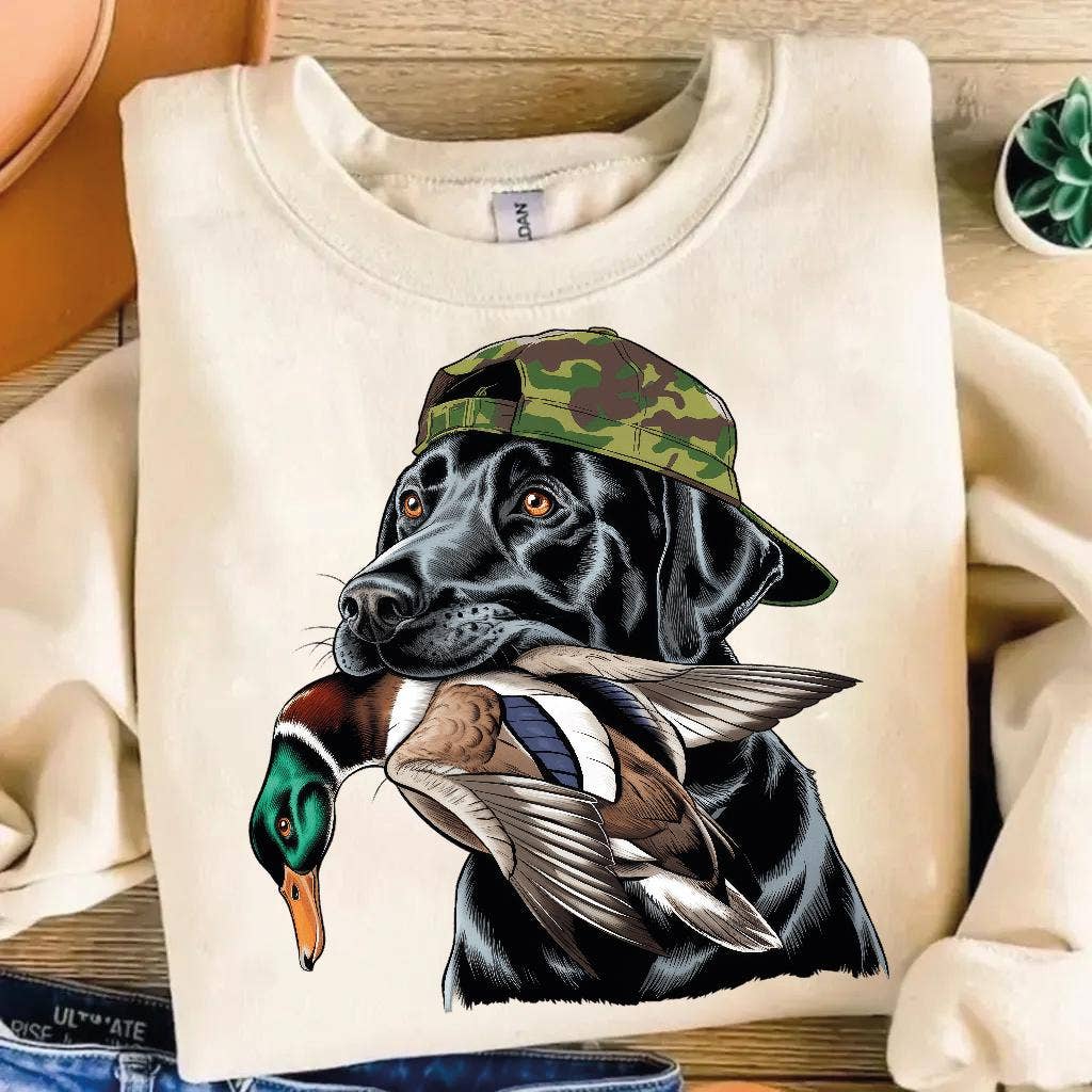 Labrador Duck Hunting Shirt - Hunting Dog Duck Hunter