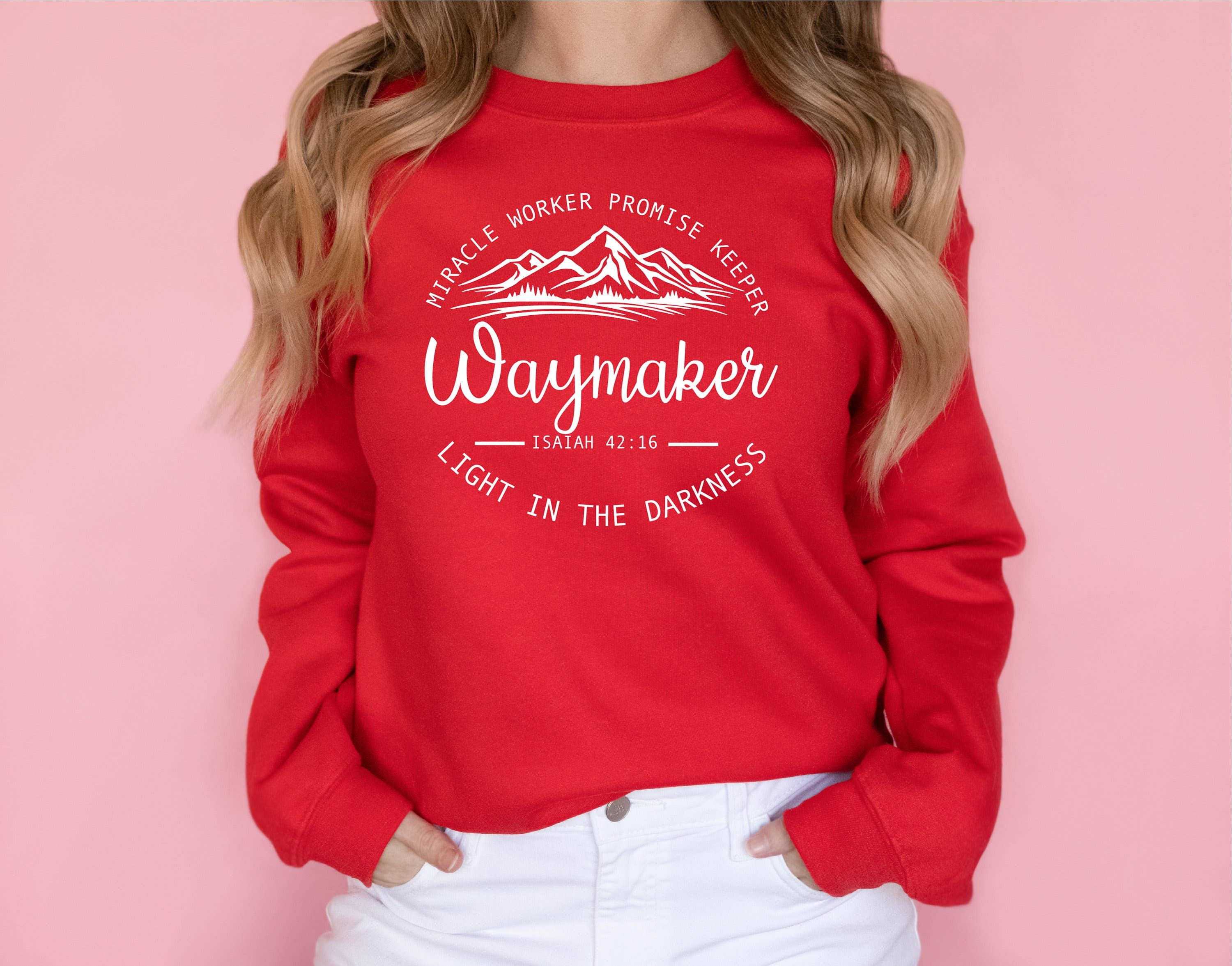 Waymaker Sweatshirt - Christian Faith Bible Verse Hoodie