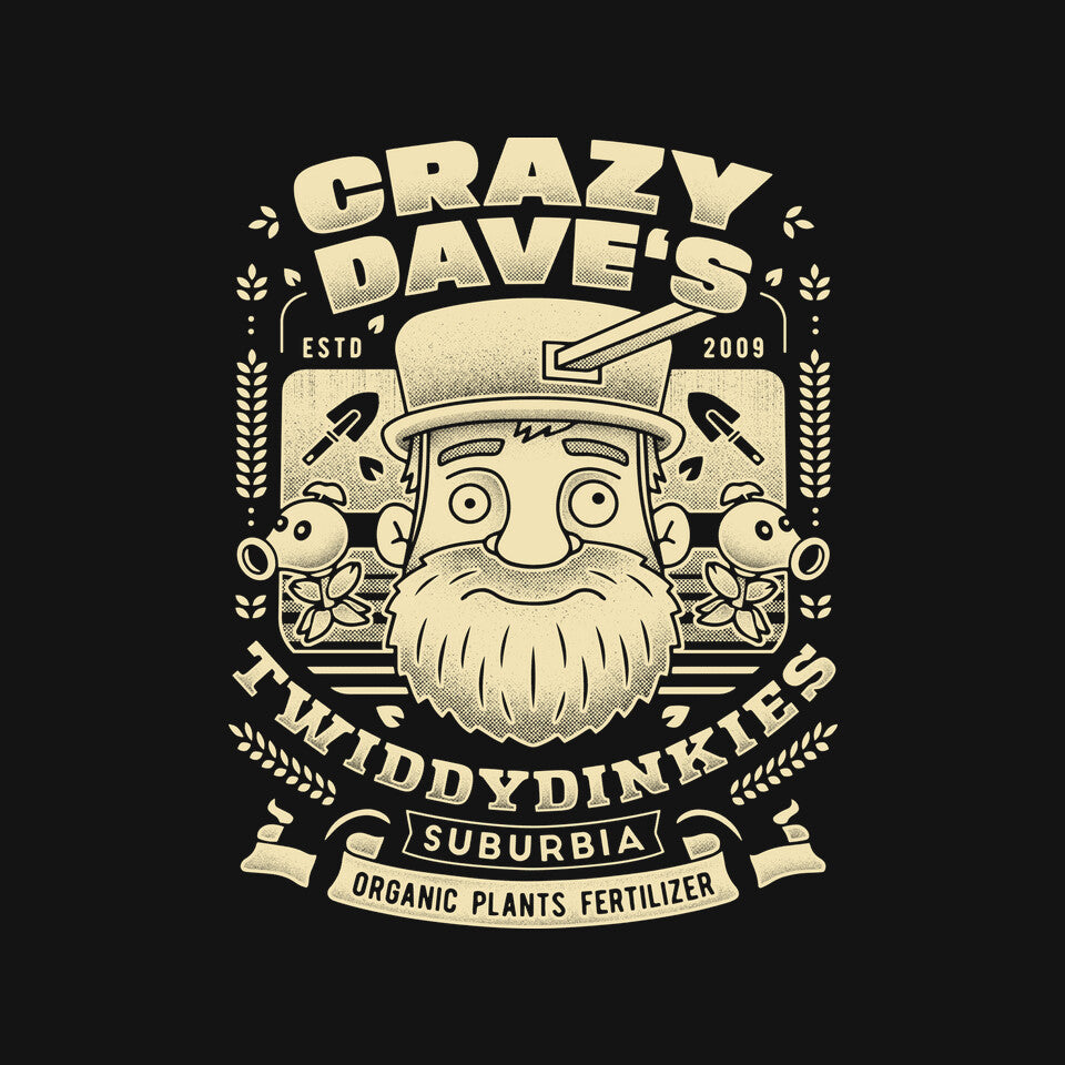 Crazy Dave Emblem Grunge