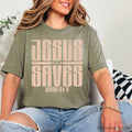 Jesus Saves Christian Graphic Tee Bella Canvas