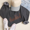 Thankful Cursive Embroidered Heavyweight Sweatshirt