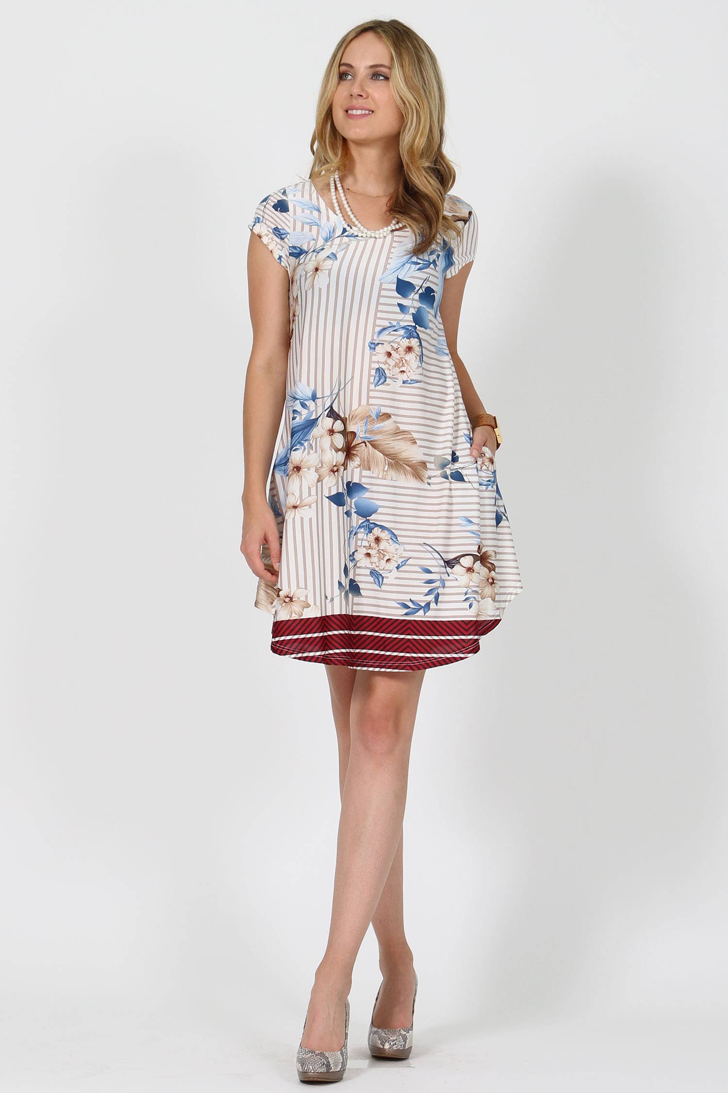 `. Print Short Sleeve Top
