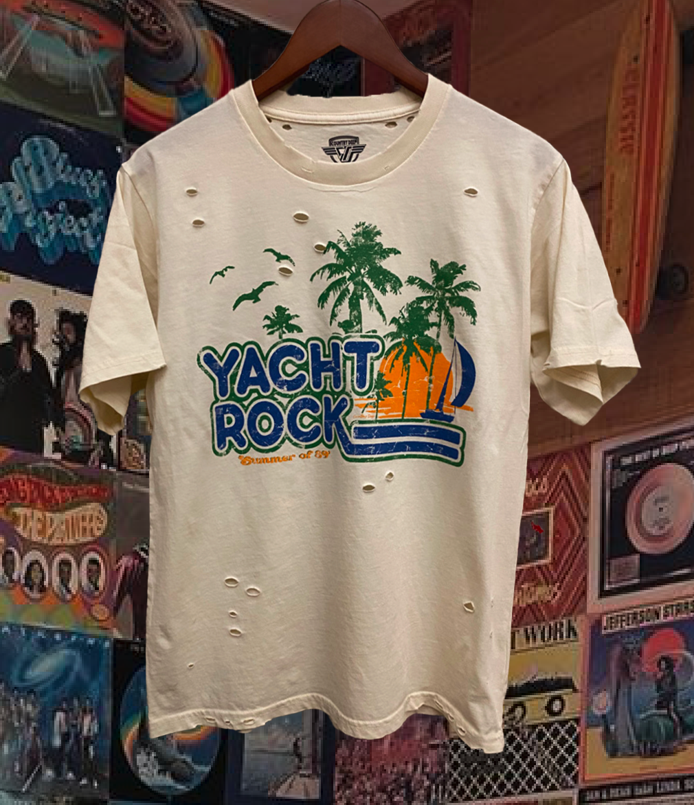 Yacht Rock Summer of 89 Distressed Vintage T Shirt Unisex