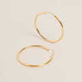 L-14K Gold Dipped Endless Hoop Earrings
