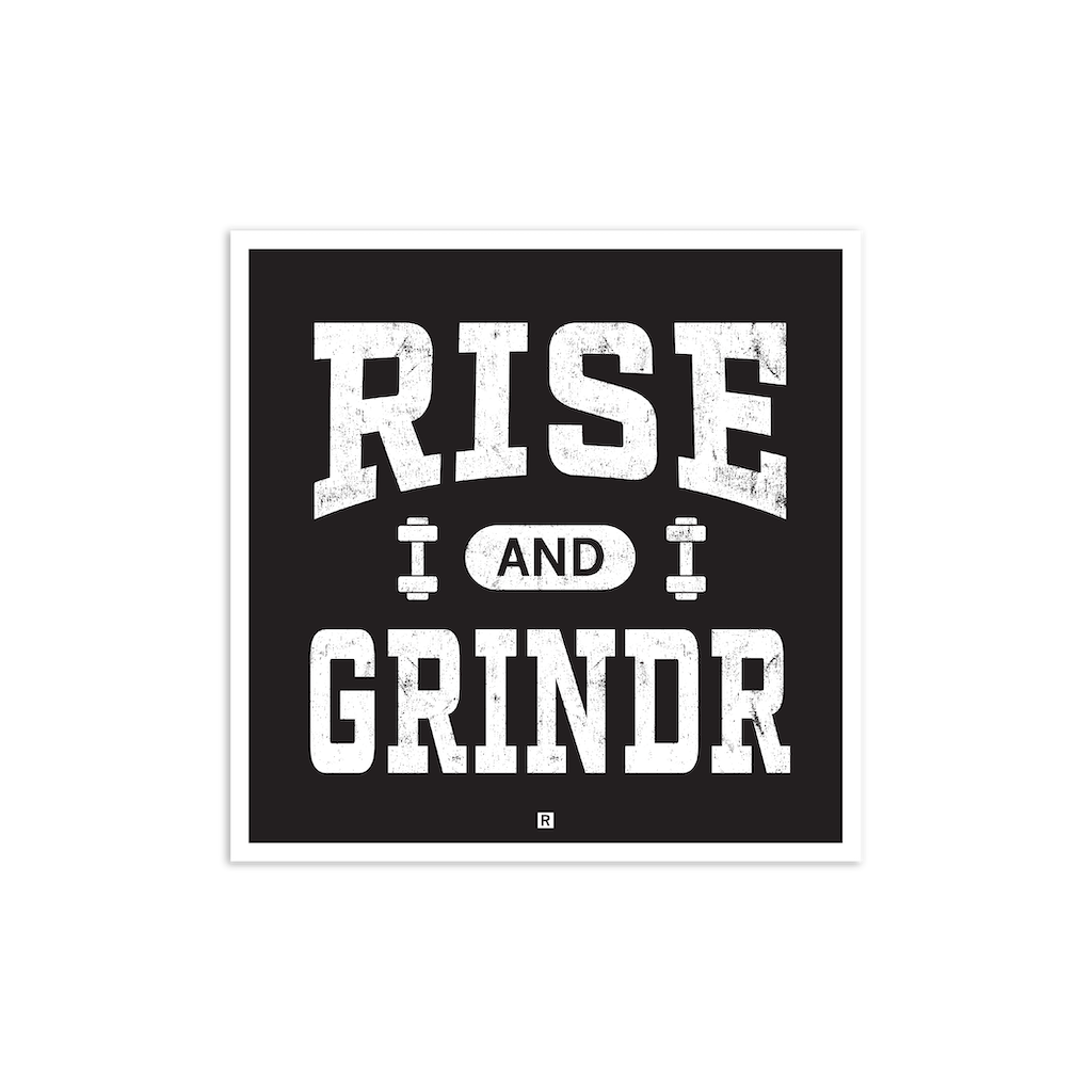 Rise and Grindr Die-Cut Sticker Unisex