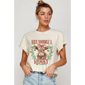 Have Yourself A Mooey Little Christmas Vintage Graphic Crop