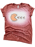Turkey Trot Gobble – Gamer Throwback Thanksgiving Bleached Tee