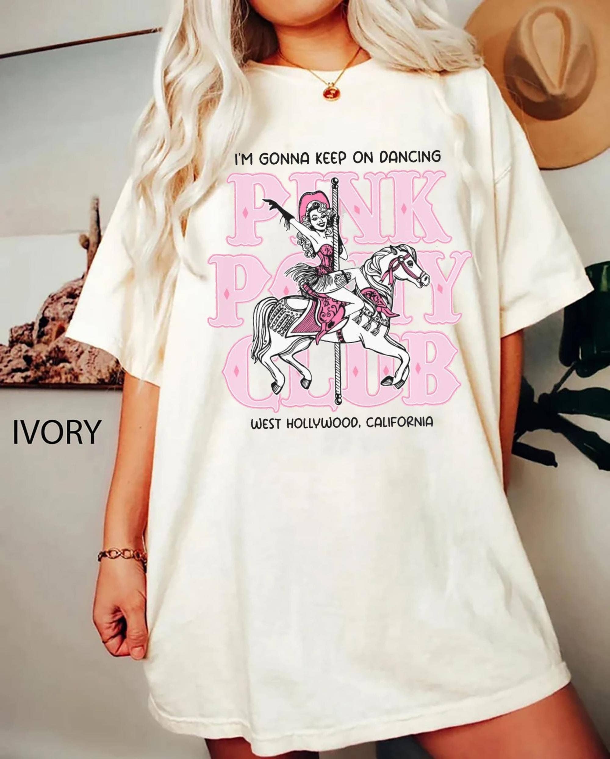 Comfort Colors Chappell Roan Pink Pony Club Tour Shirt