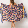 Realistic Flowers Print Lightweight Scarves
