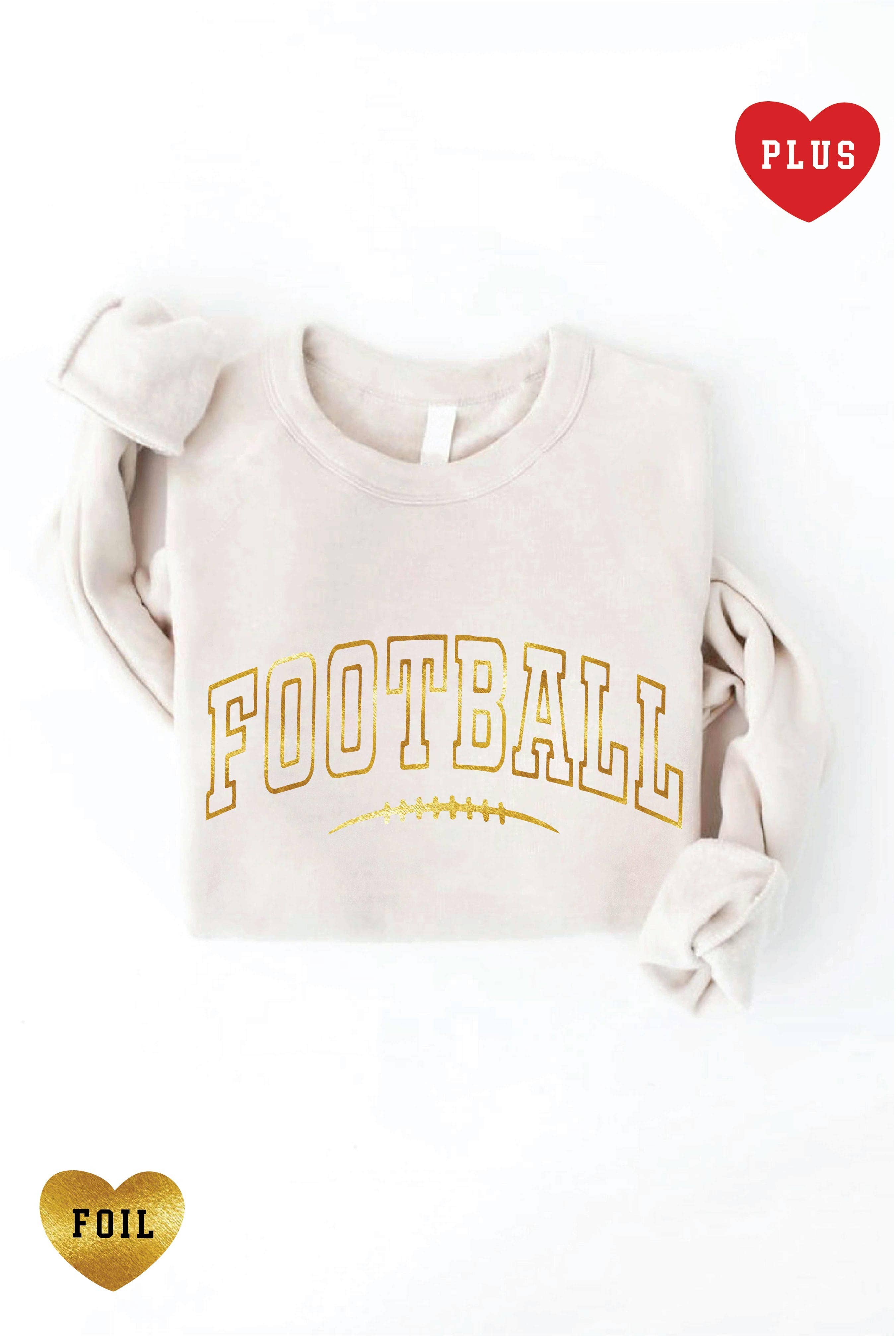 Football Foil Plus Graphic Sweatshirt