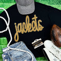 Jackets Gold Sequin Patch Black Everyday Tee
