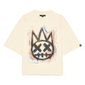 Cult's Oversized Ss Tee "Scribble Logo" in Winter White Unisex